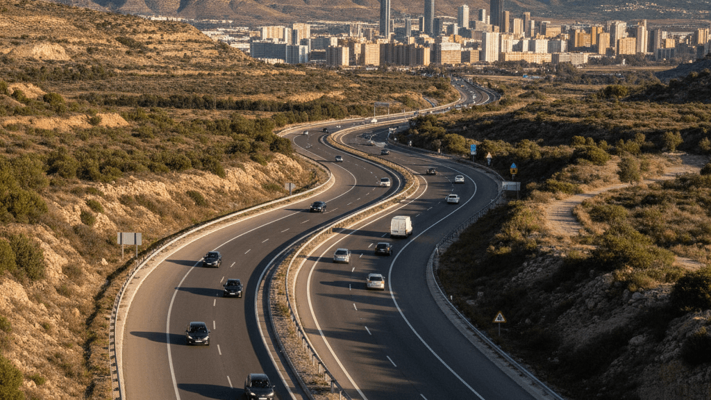 Ruta óptima para llegar a Murcia en coche desde la A-30